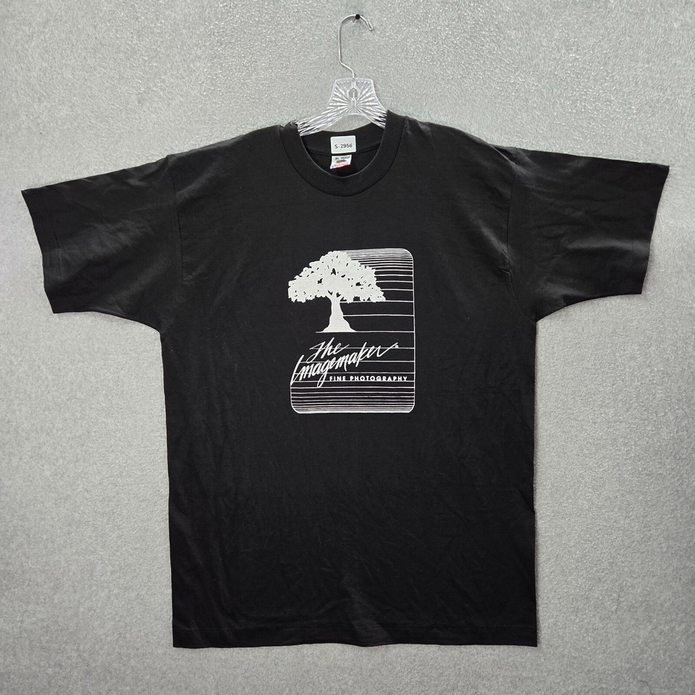 VINTAGE The Image Maker Men Shirt XL Black Lookin Good! Single Stitch Tee